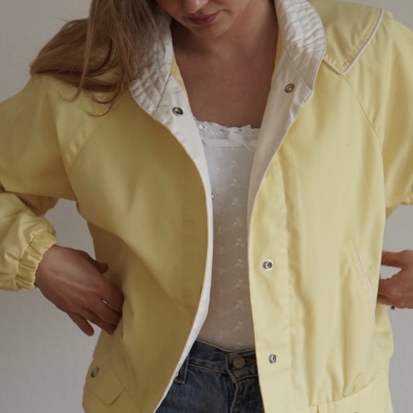 Yellow Windbreaker Jacket - Picture 3 of 8